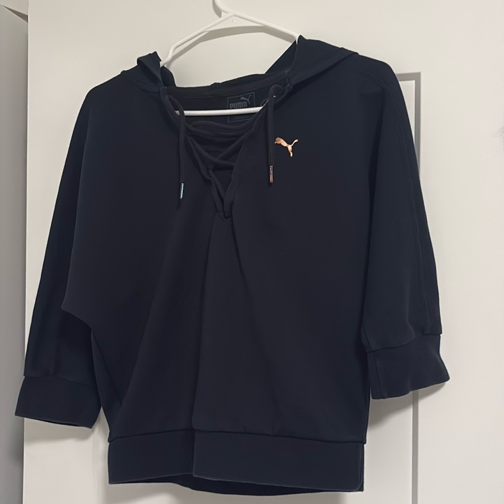 Puma 3/4 sleeve hooded sweater